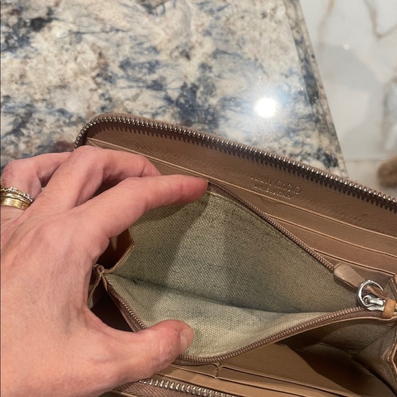 Jimmy Choo Beige Star-Studded Bag and Wallet - Picture 7 of 11